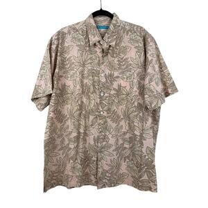 Tori Richard Hawaiian Shirt Large Made in Hawaii Cotton Lawn Tropical